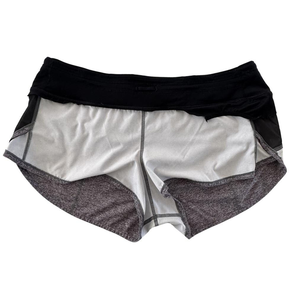 Lululemon Speed Up Short 2.5 Heather Lux Multi No Liner Run Shorts Size 12 - Picture 3 of 6